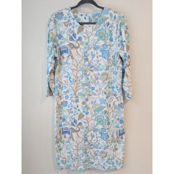 NEW J. McLaughlin Sophia Floral Elephant Print Dress - Picture 1 of 7